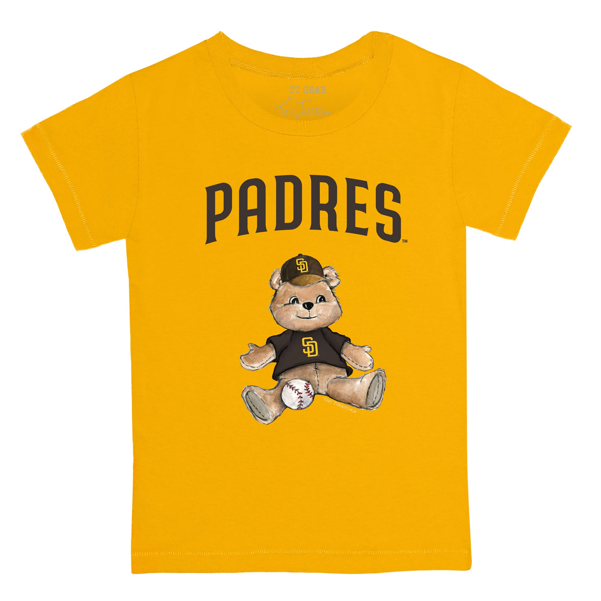 Youth Tiny Turnip White San Diego Padres Teddy Boy T-Shirt