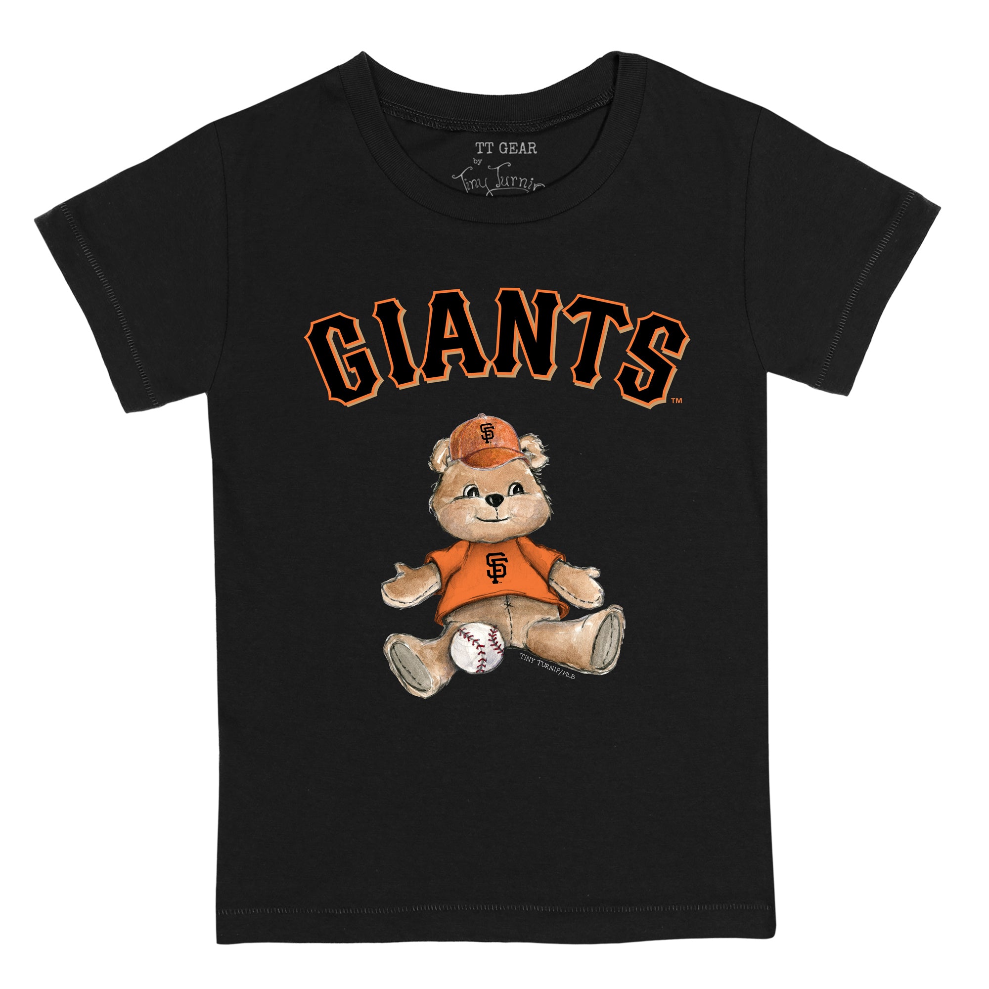 Toddler Tiny Turnip White San Francisco Giants Teddy Boy T-Shirt Size:3T