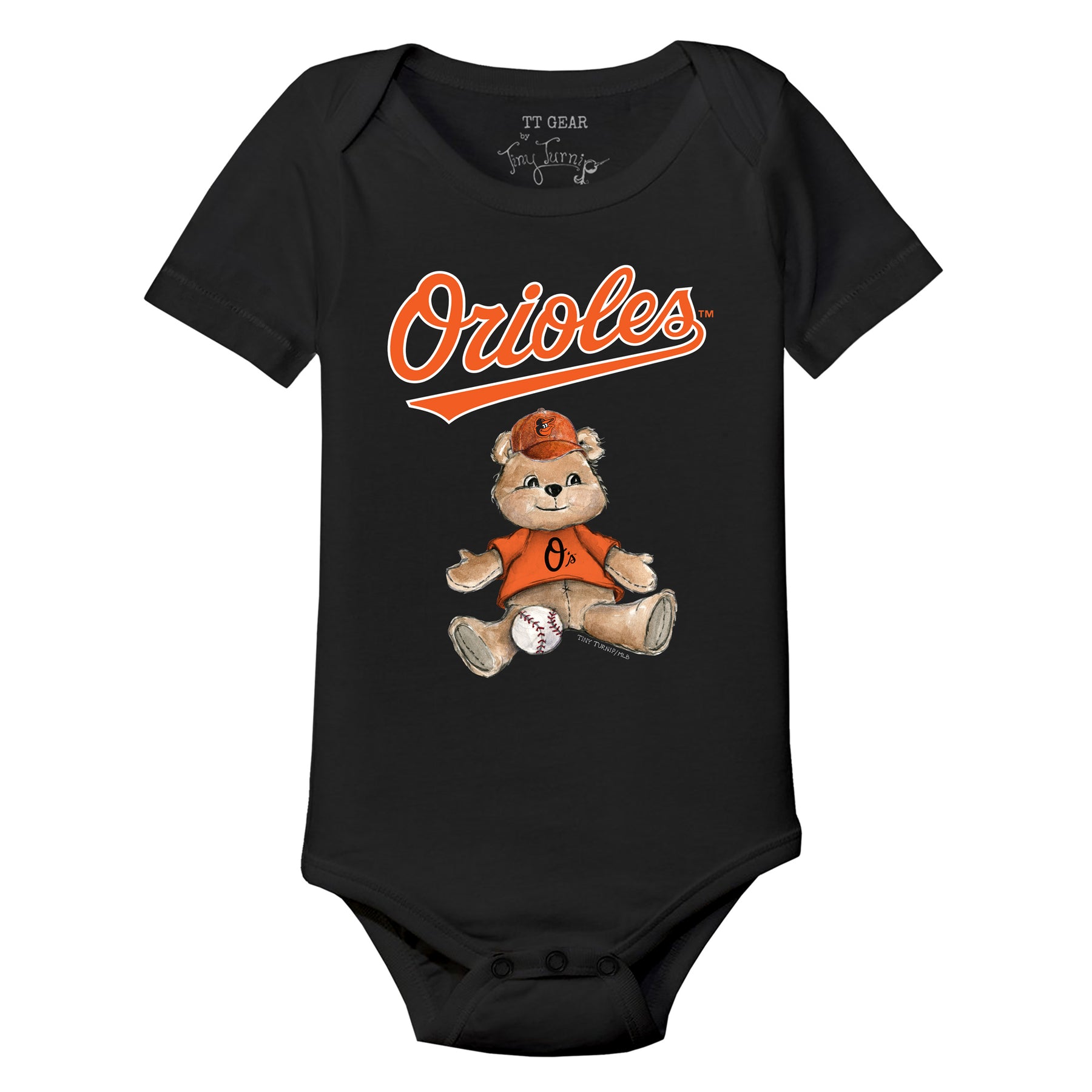 Baltimore Orioles Boy Teddy Short Sleeve Snapper