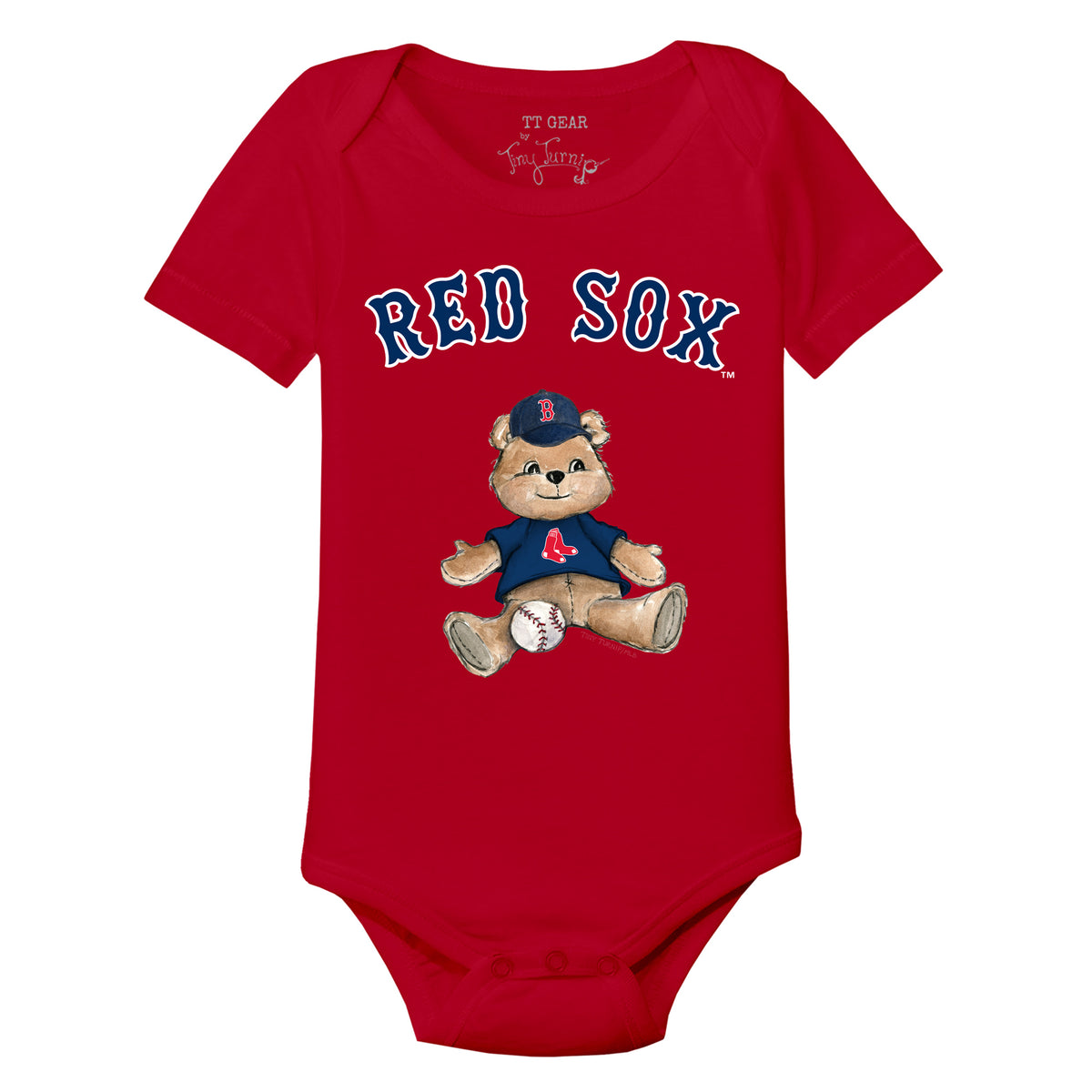 Boston Red Sox Teddy Short Sleeve Snapper