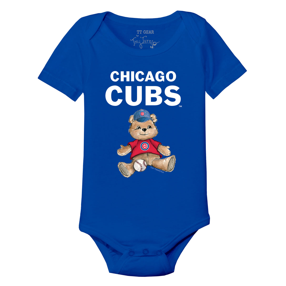 Chicago Cubs Teddy Short Sleeve Snapper