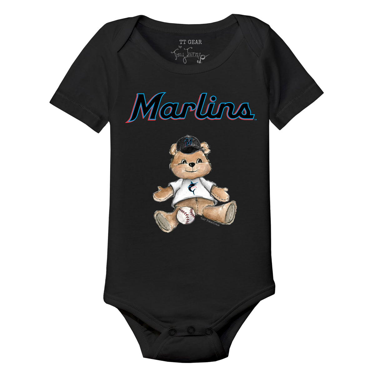 Miami Marlins Teddy Short Sleeve Snapper