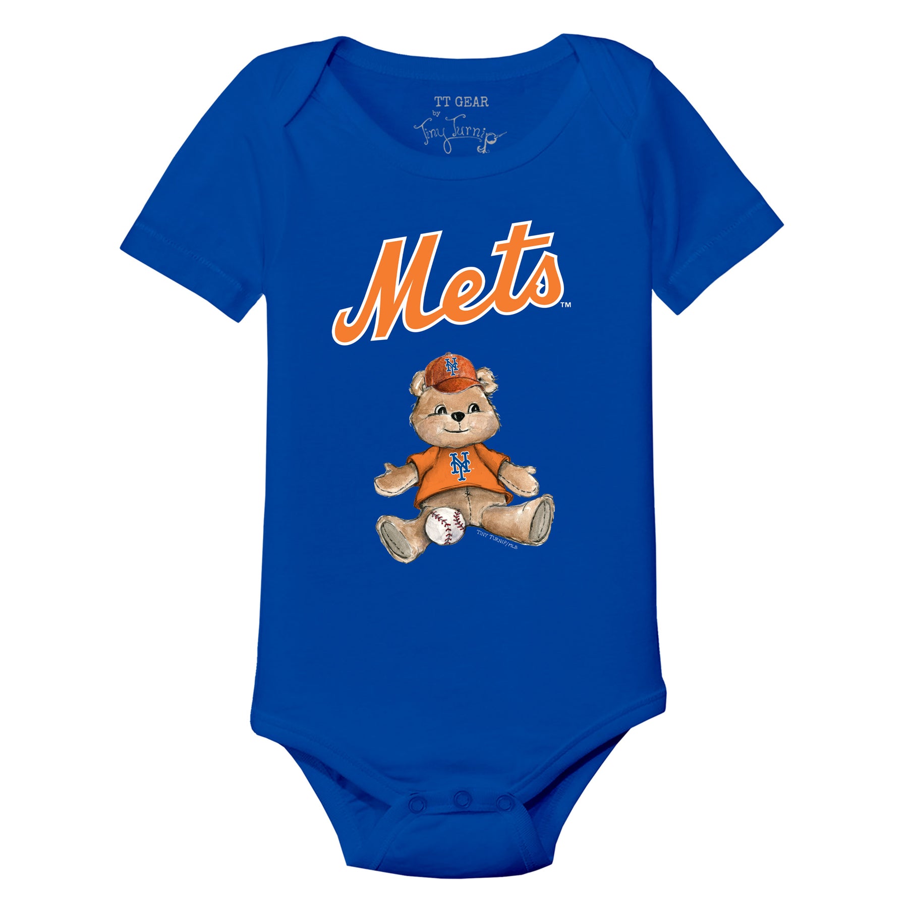 New York Mets Teddy Short Sleeve Snapper