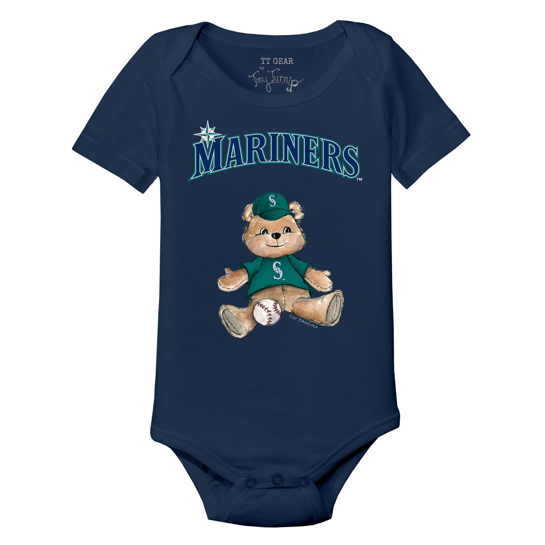 Seattle Mariners Boy Teddy Short Sleeve Snapper