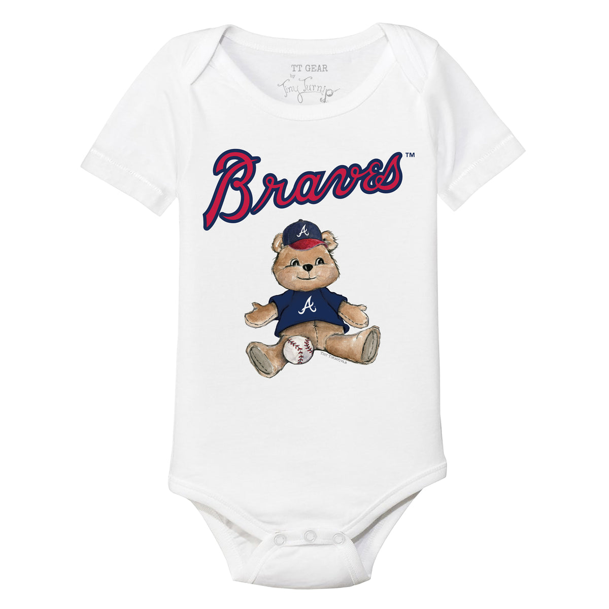 Atlanta Braves Teddy Short Sleeve Snapper