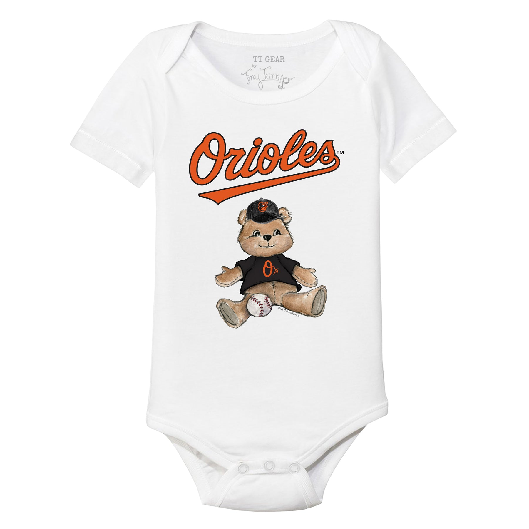 Baltimore Orioles Boy Teddy Short Sleeve Snapper