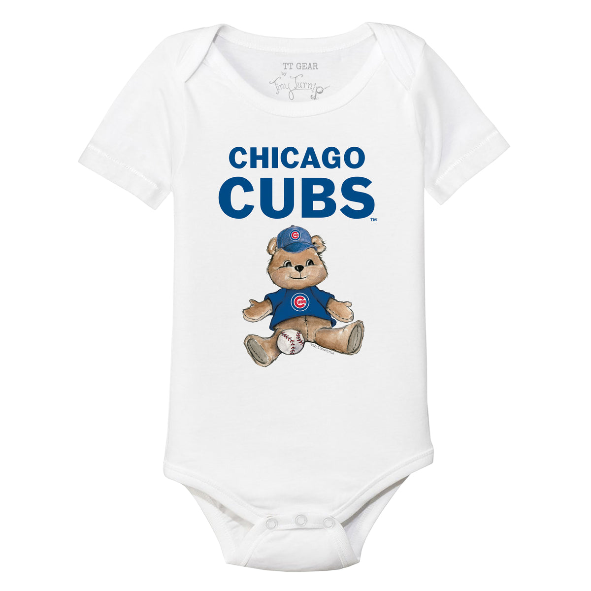 Chicago Cubs Teddy Short Sleeve Snapper