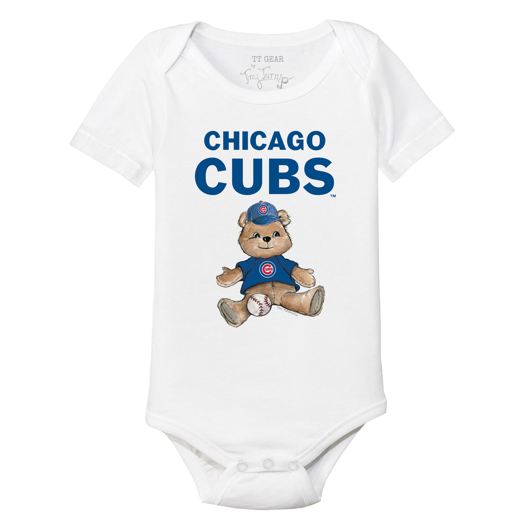 Chicago Cubs Teddy Short Sleeve Snapper