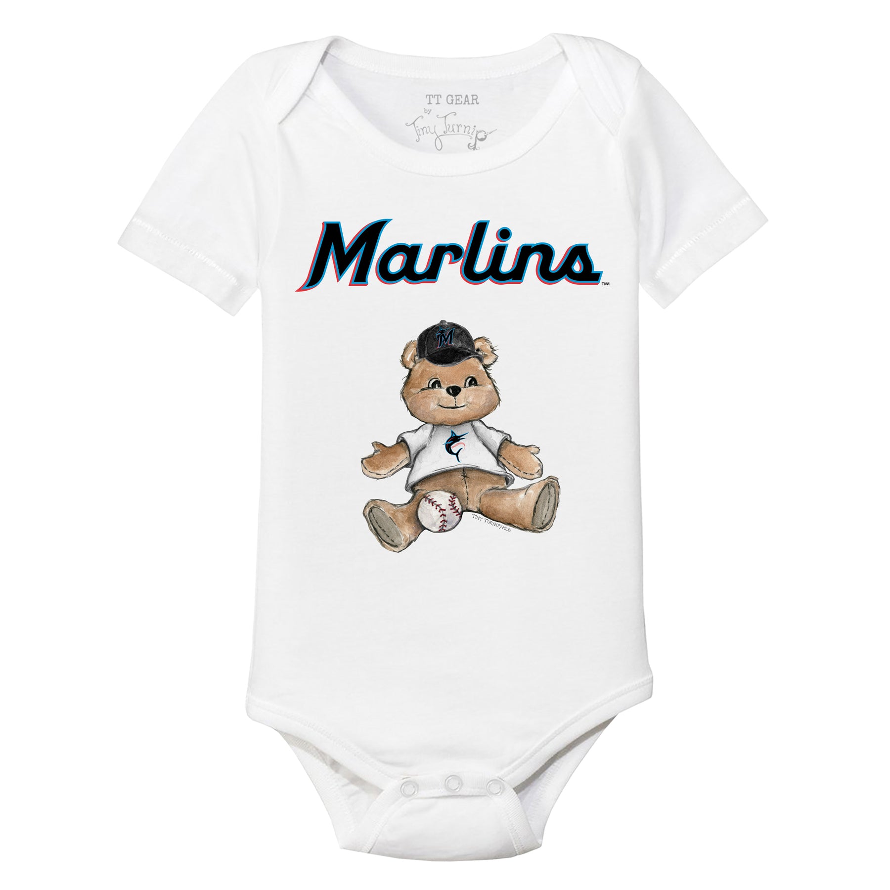 Miami Marlins Teddy Short Sleeve Snapper