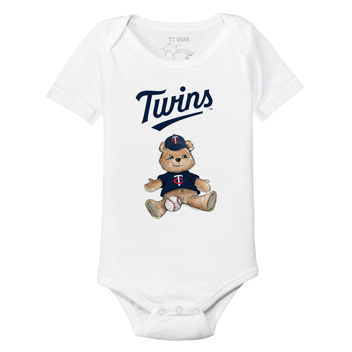Minnesota Twins Boy Teddy Short Sleeve Snapper