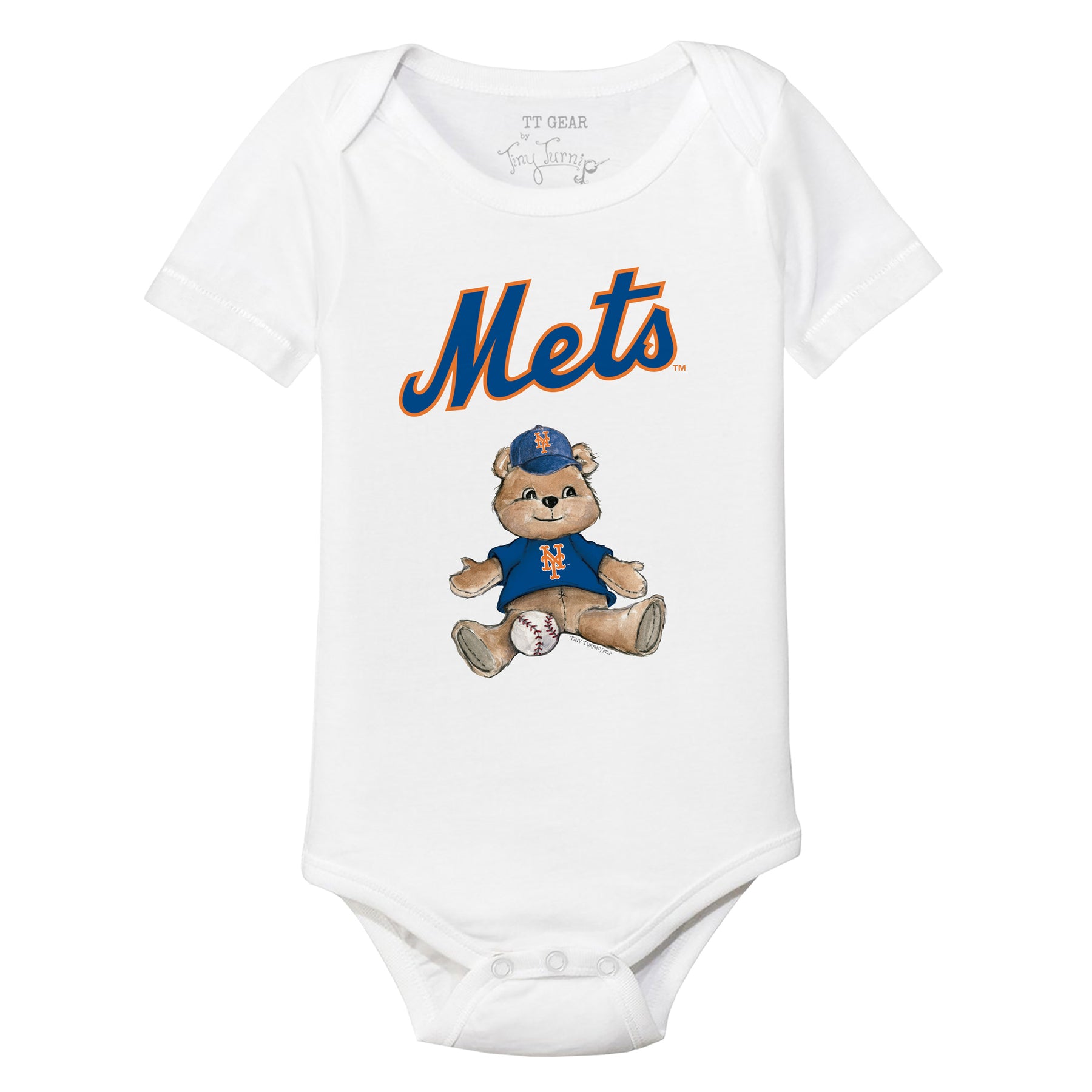 New York Mets Boy Teddy Short Sleeve Snapper