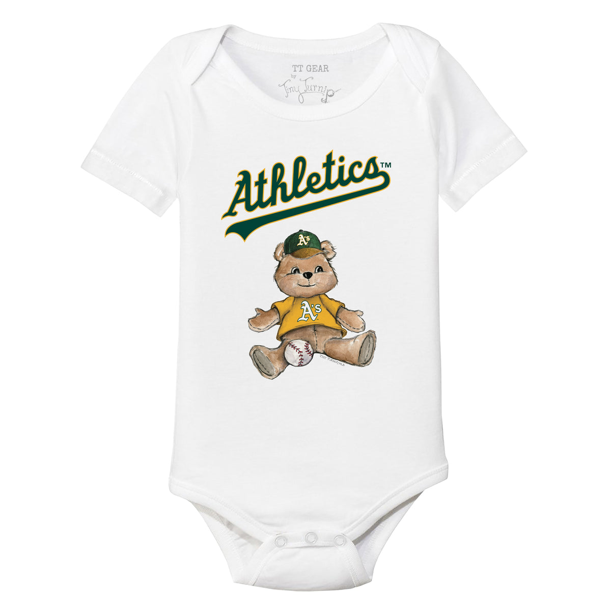 Oakland Athletics Teddy Short Sleeve Snapper