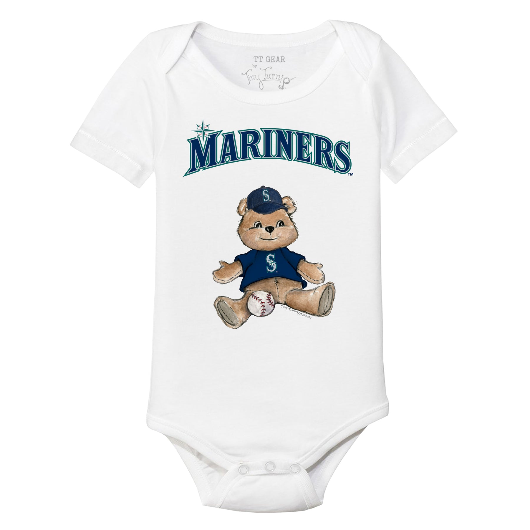 Seattle Mariners Teddy Short Sleeve Snapper