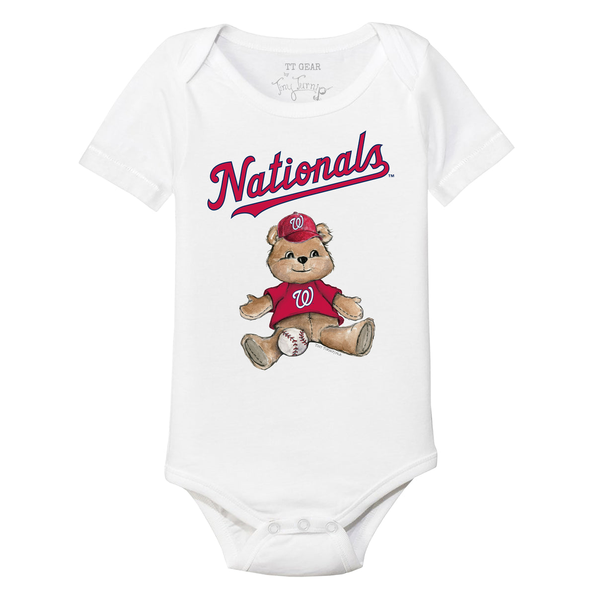 Washington Nationals Boy Teddy Short Sleeve Snapper