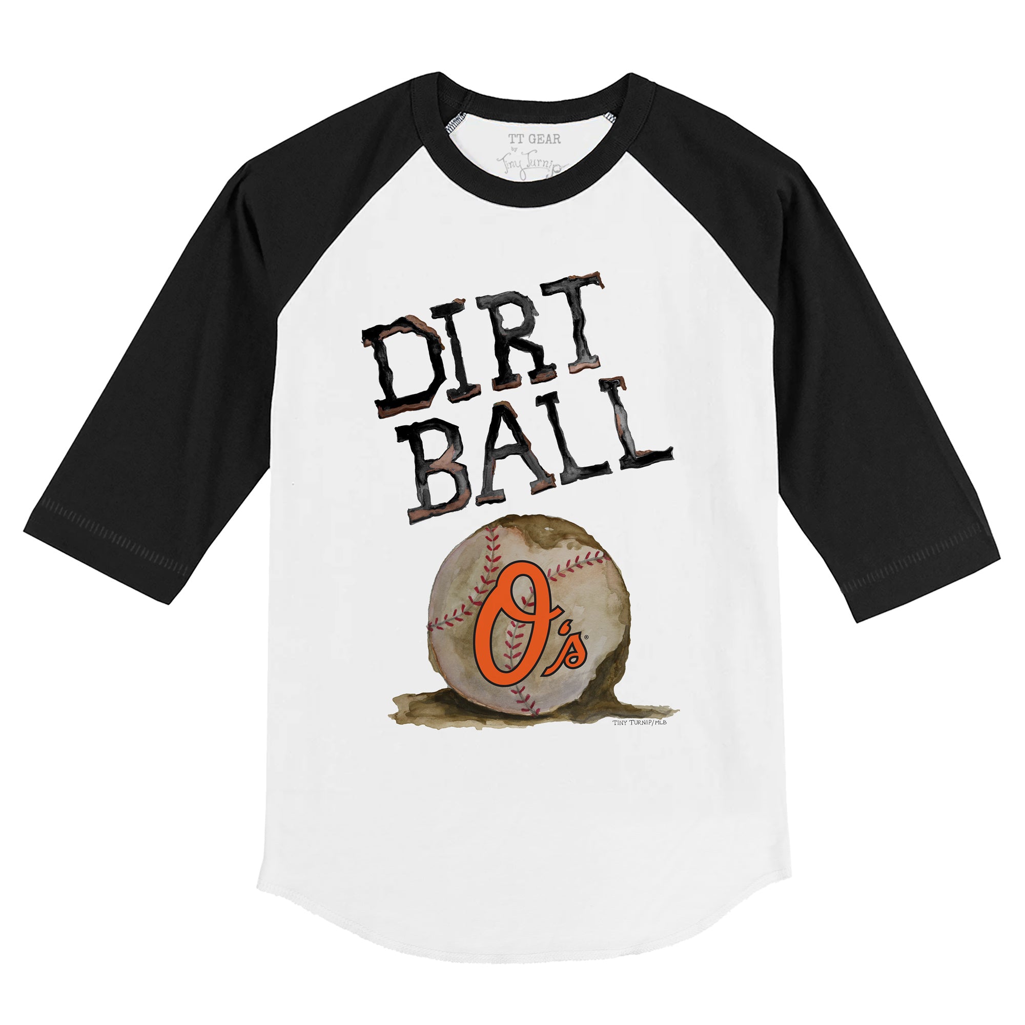 Baltimore Orioles Tiny Turnip Youth James 3/4-Sleeve Raglan T