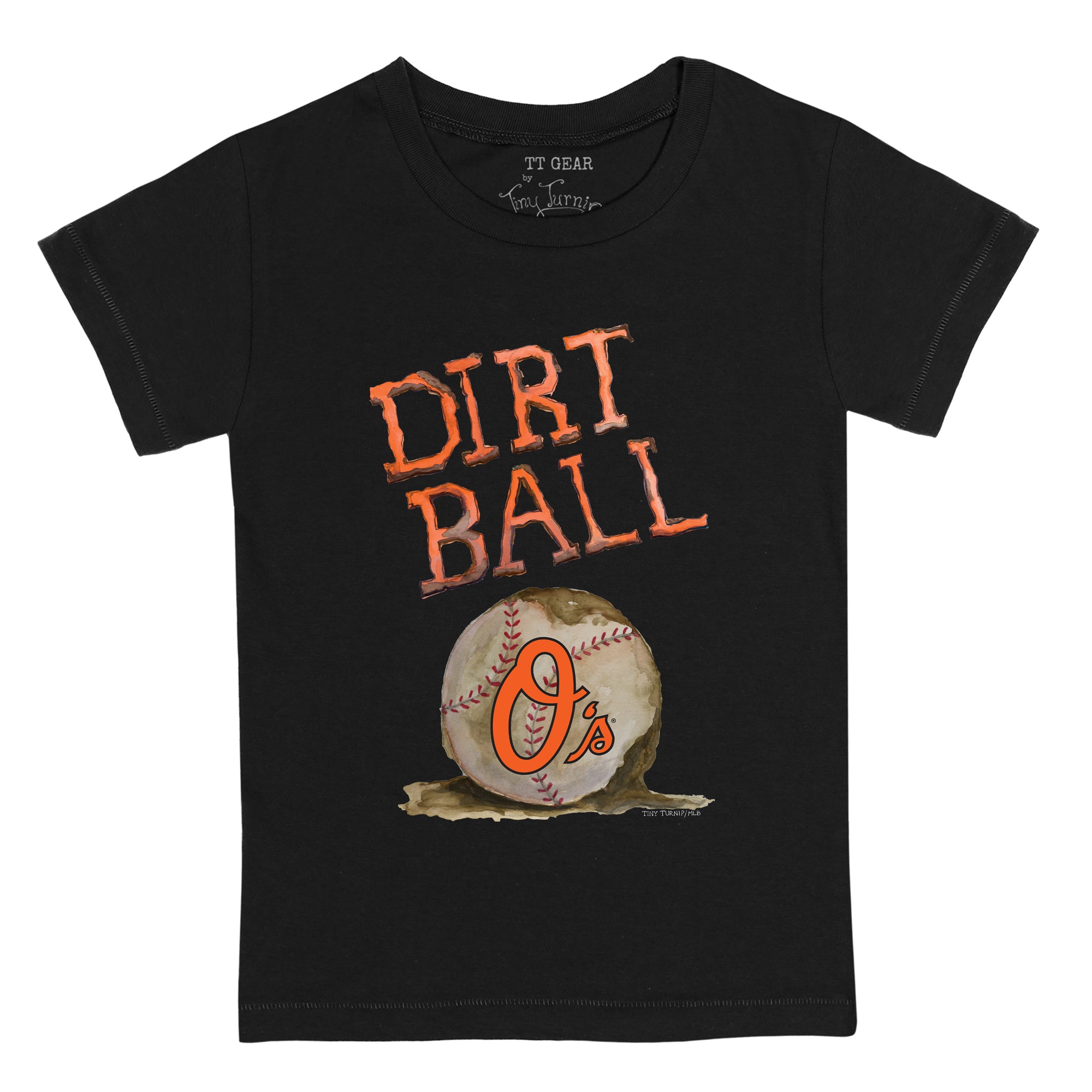 Lids Baltimore Orioles Tiny Turnip Youth Dirt Ball T-Shirt - White