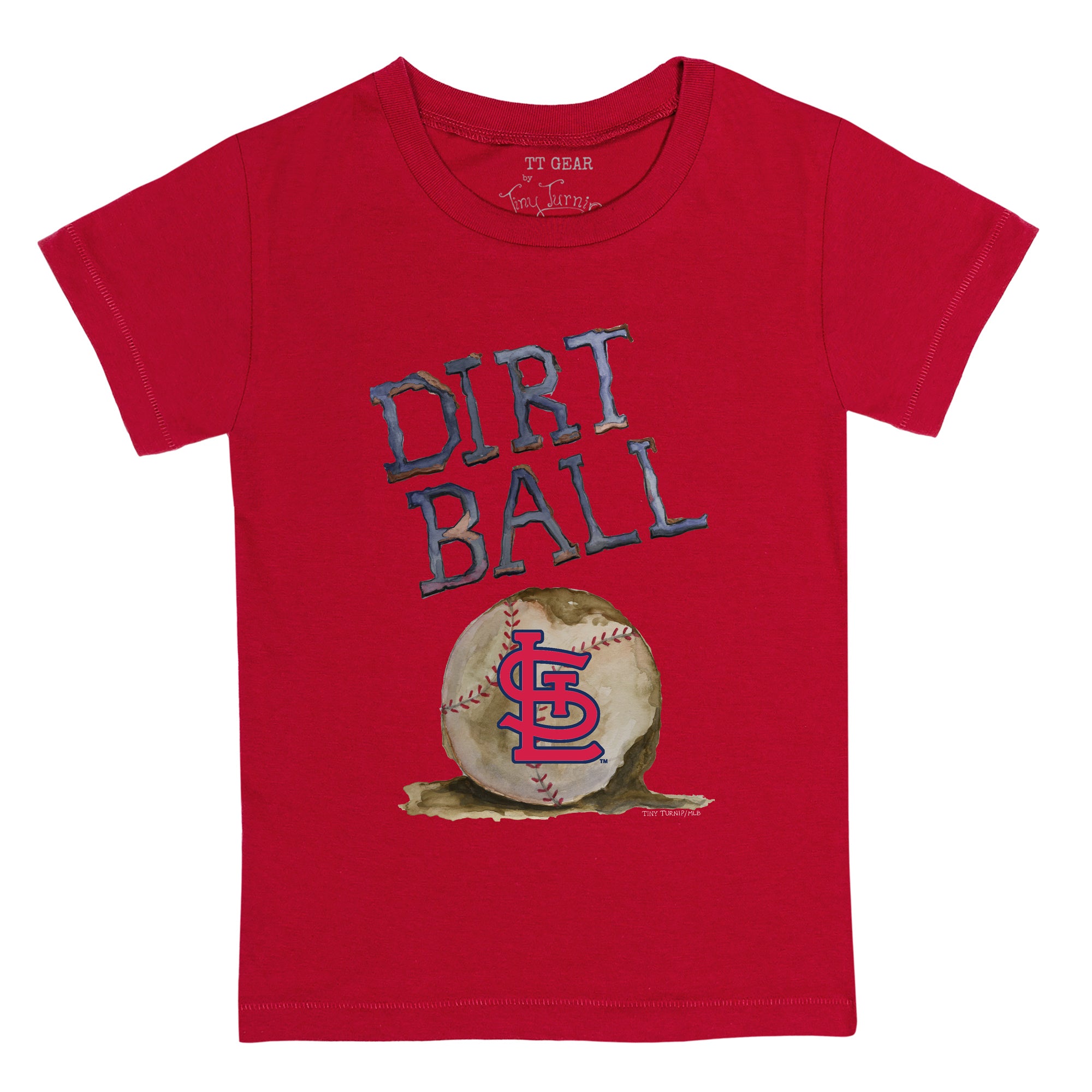 St. Louis Cardinals Tiny Turnip Women's Triple Scoop T-Shirt - Red