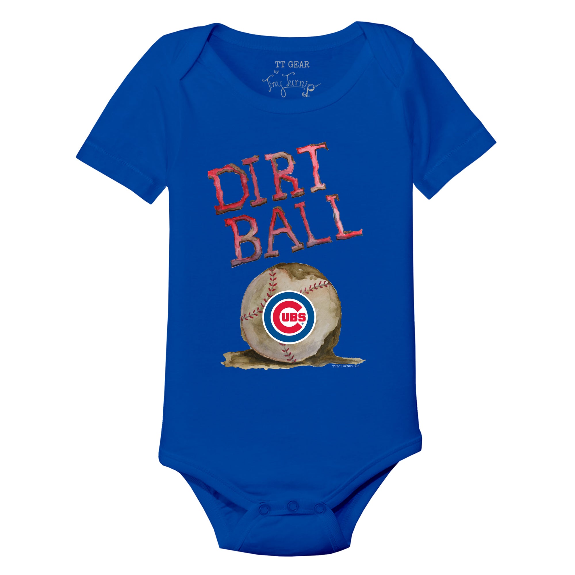 Infant Tiny Turnip Royal Chicago Cubs Dirt Ball T-Shirt