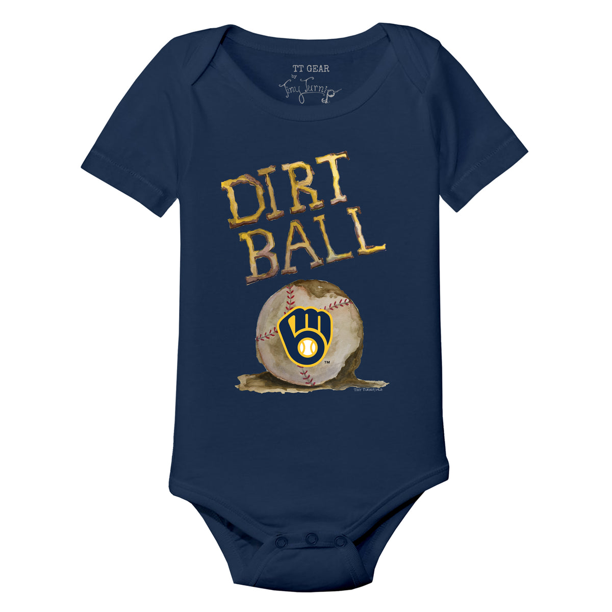 Milwaukee Brewers Dirt Ball Short Sleeve Snapper