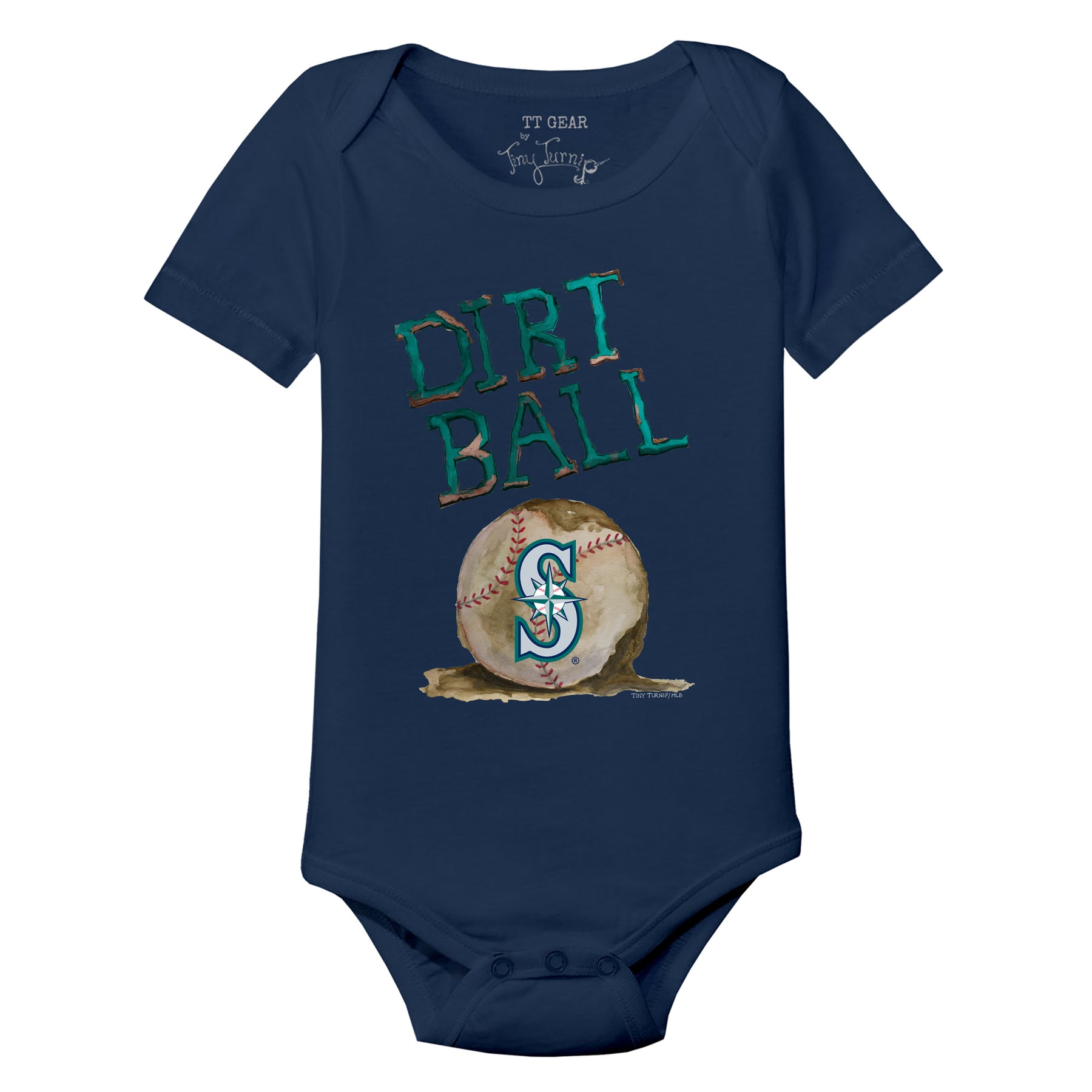 Seattle Mariners Dirt Ball Short Sleeve Snapper