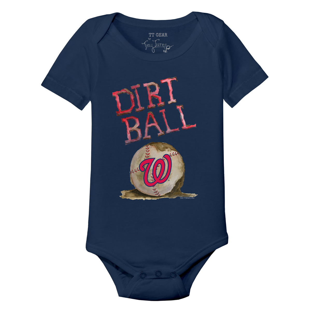 Washington Nationals Dirt Ball Short Sleeve Snapper