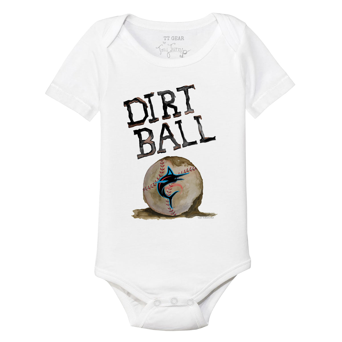 Miami Marlins Dirt Ball Short Sleeve Snapper