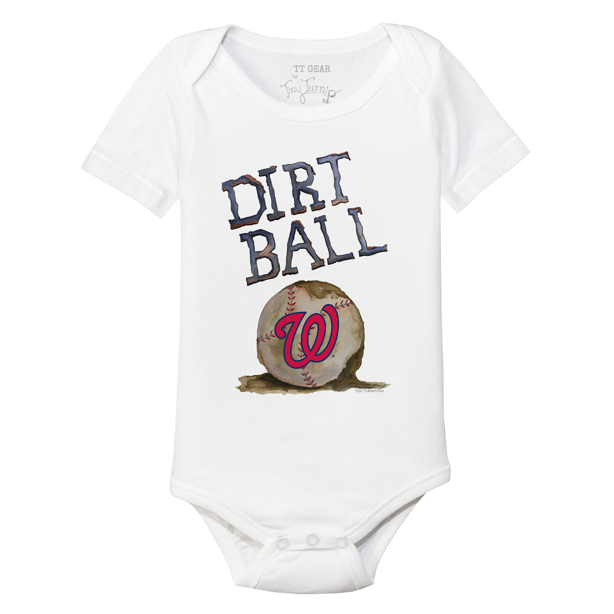 Washington Nationals Dirt Ball Short Sleeve Snapper