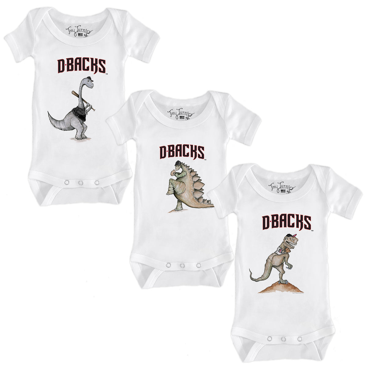 Arizona Diamondbacks Dino Short Sleeve Snapper Bundle