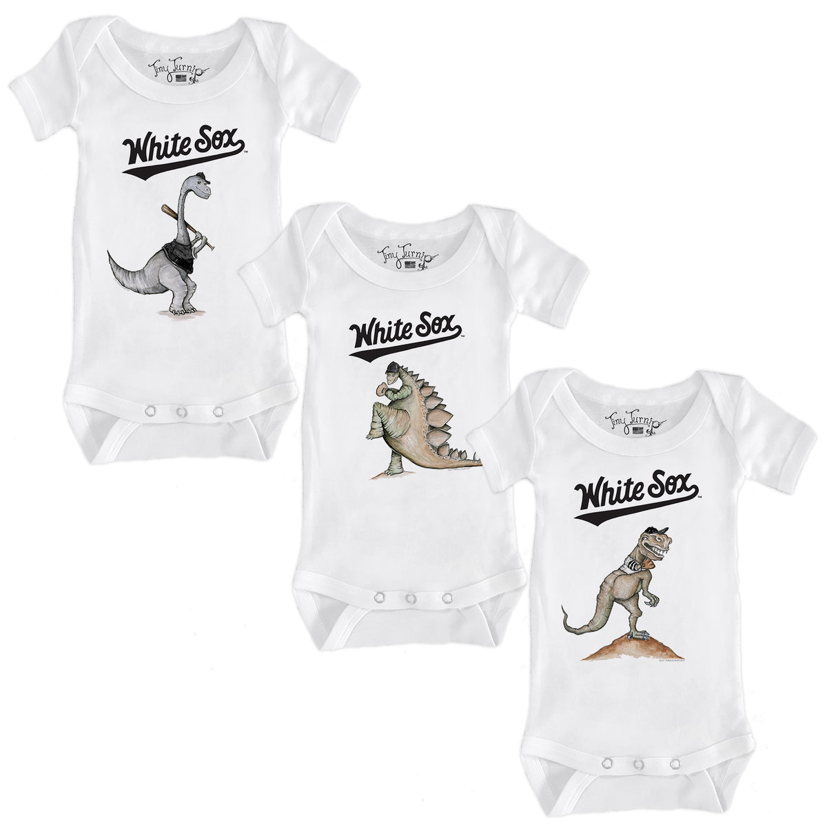 Chicago White Sox Dino Short Sleeve Snapper Bundle