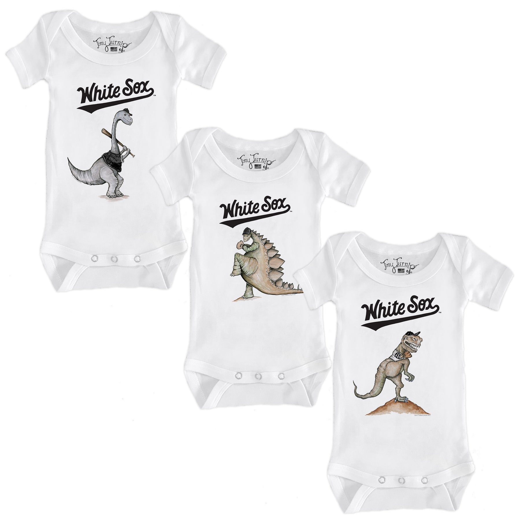 Chicago White Sox Dino Short Sleeve Snapper Bundle