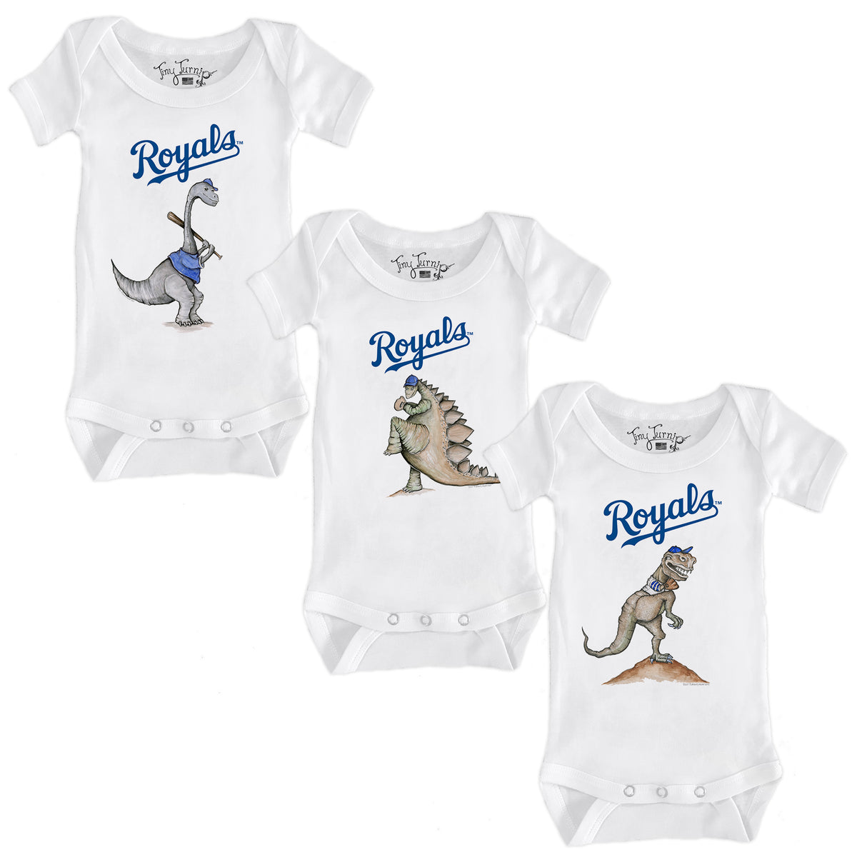 Kansas City Royals Dino Short Sleeve Snapper Bundle