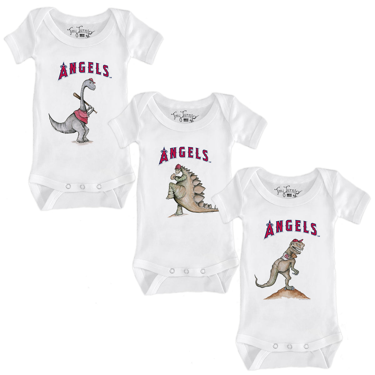 Los Angeles Angels Dino Short Sleeve Snapper Bundle