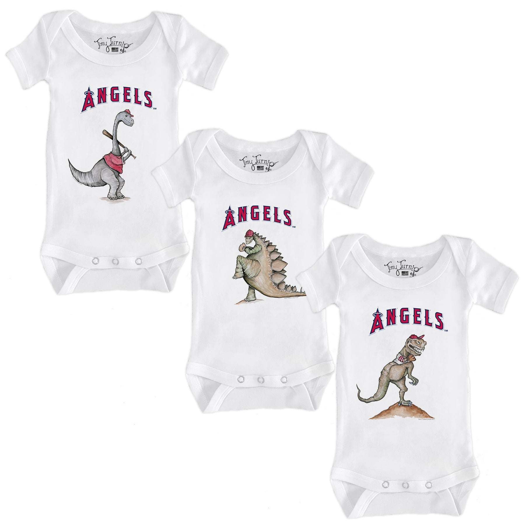 Los Angeles Angels Dino Short Sleeve Snapper Bundle