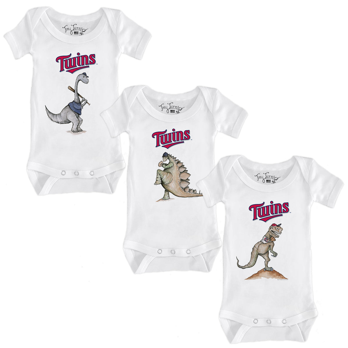 Minnesota Twins Dino Short Sleeve Snapper Bundle