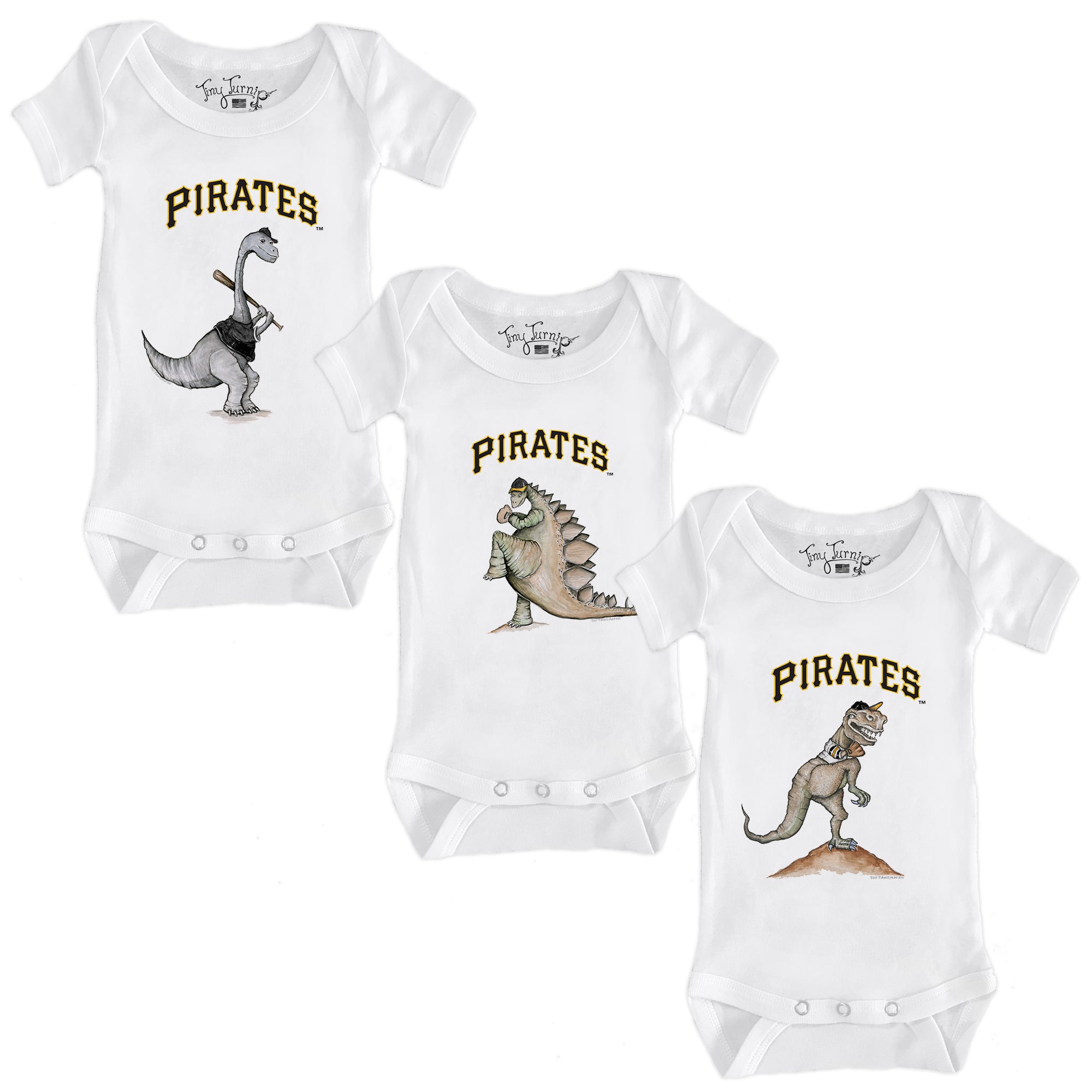 MLB San Diego Padres Infant Girls' 3pk Bodysuits - 3-6M