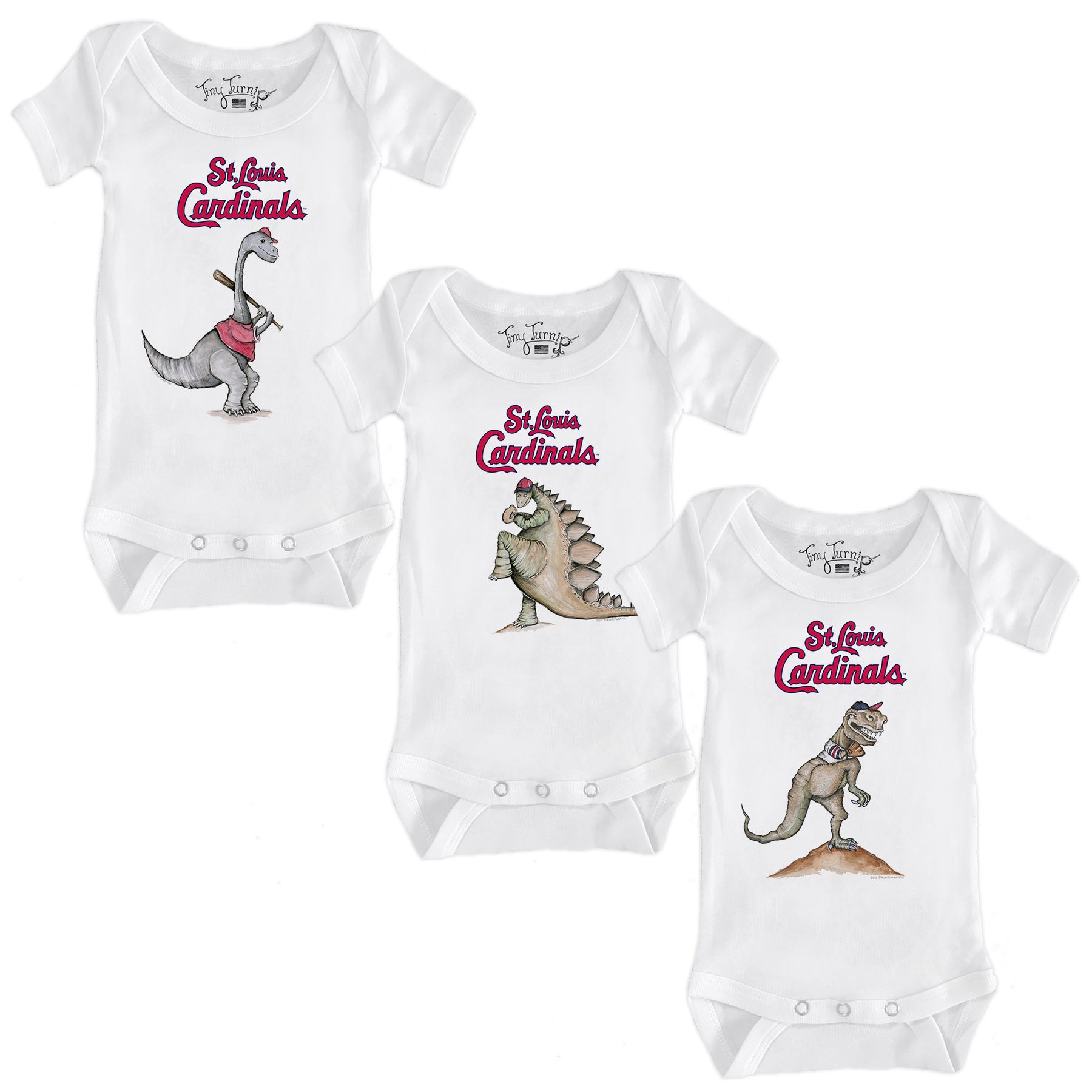 St. Louis Cardinals Dino Short Sleeve Snapper Bundle