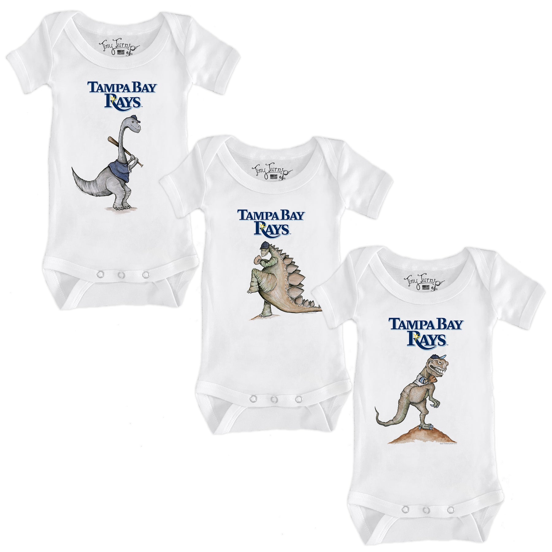 Tampa Bay Rays Dino Short Sleeve Snapper Bundle