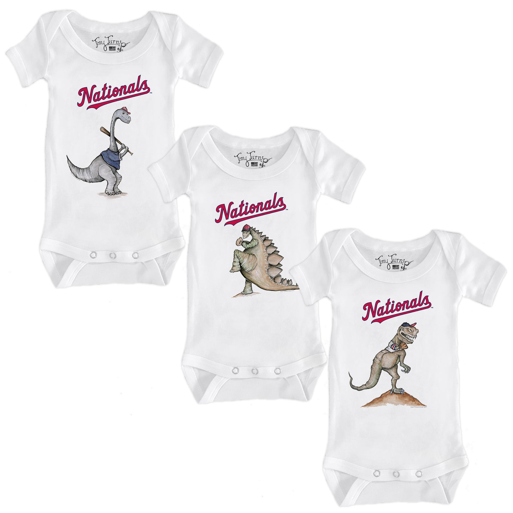 Washington Nationals Dino Short Sleeve Snapper Bundle