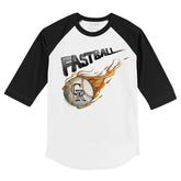 Colorado Rockies Fastball 3/4 Black Sleeve Raglan