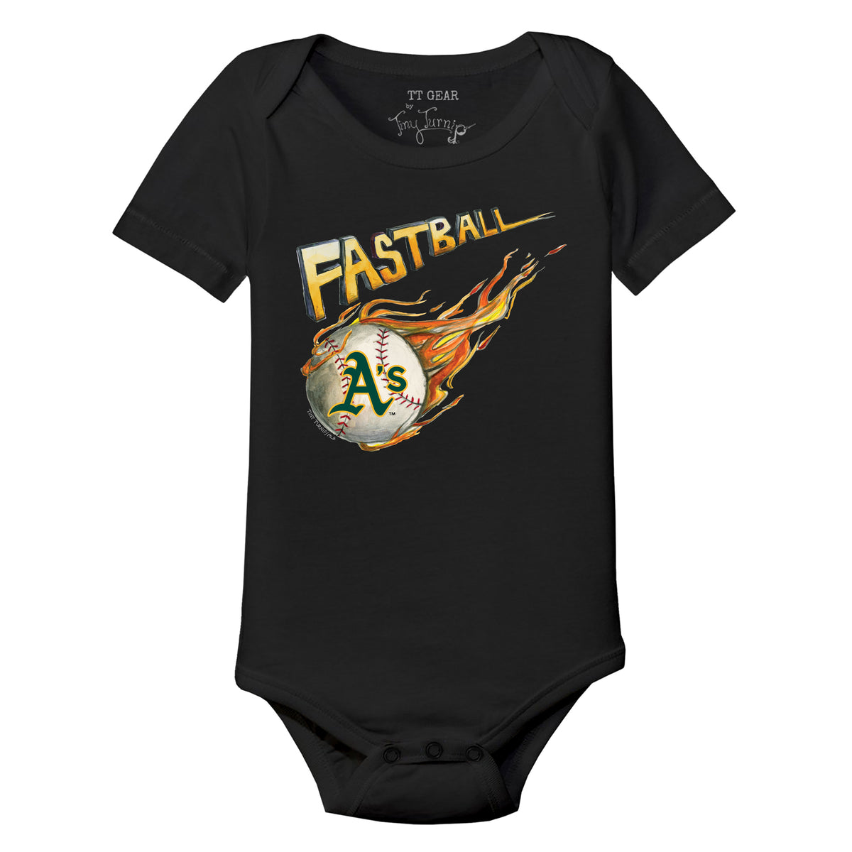 Oakland Athletics Fastball Short Sleeve Snapper