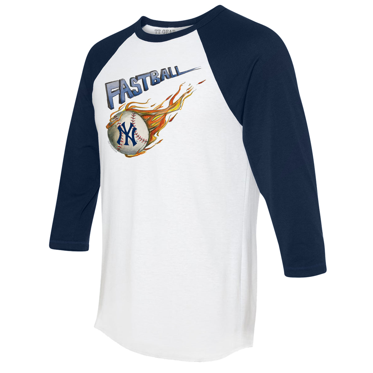 New York Yankees Fastball 3/4 Navy Blue Sleeve Raglan