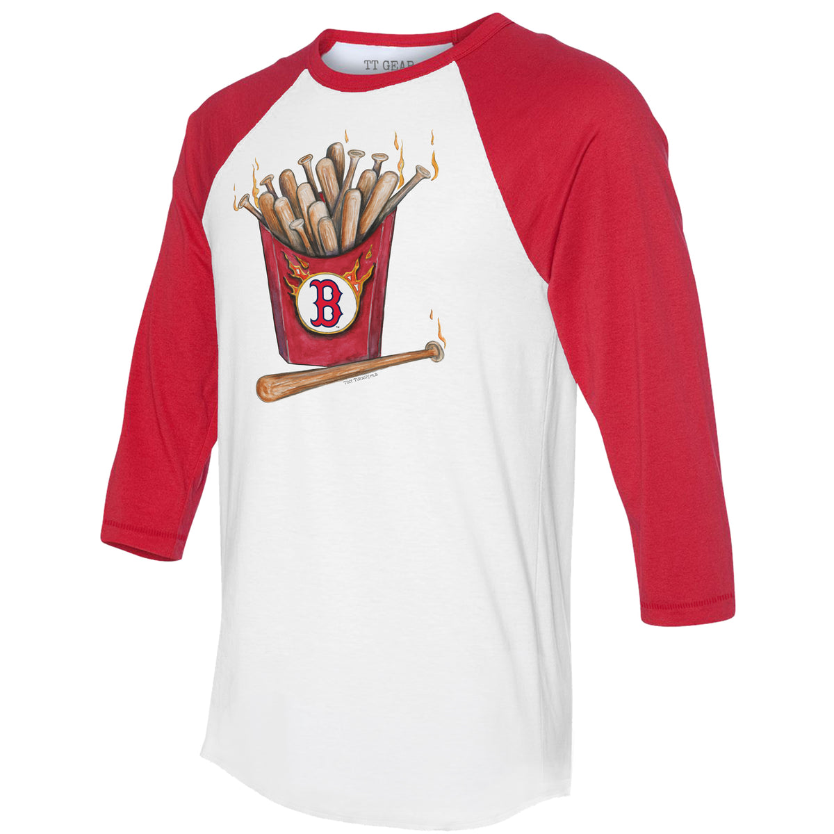 Boston Red Sox Hot Bats 3/4 Red Sleeve Raglan