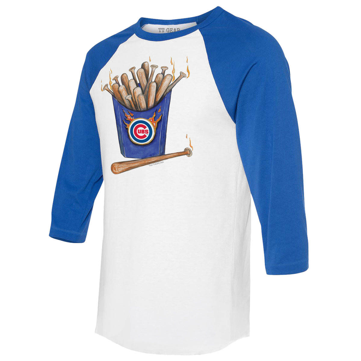 Chicago Cubs Hot Bats 3/4 Royal Blue Sleeve Raglan