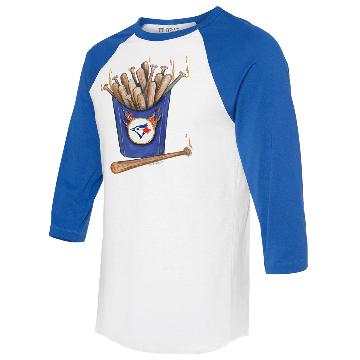 Toronto Blue Jays Hot Bats 3/4 Royal Blue Sleeve Raglan