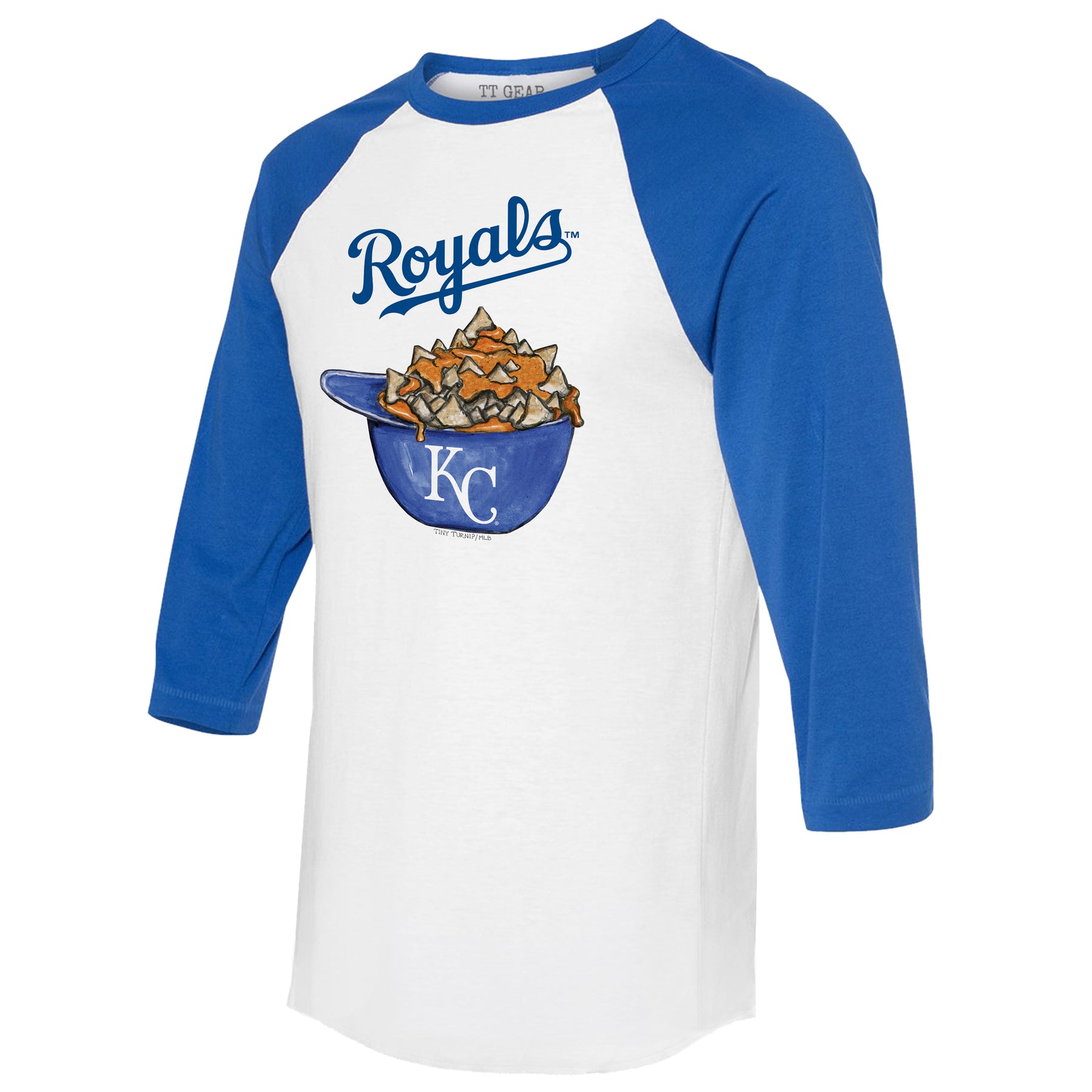 Kansas City Royals Nacho Helmet 3/4 Royal Blue Sleeve Raglan