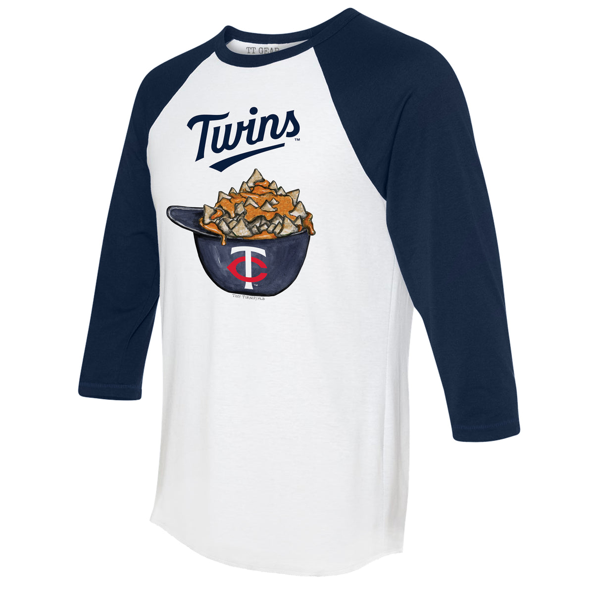 Minnesota Twins Nacho Helmet 3/4 Navy Blue Sleeve Raglan