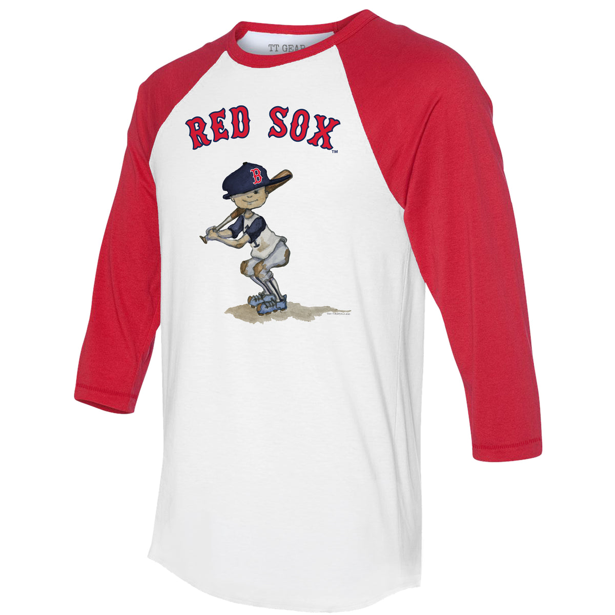 Boston Red Sox Slugger 3/4 Red Sleeve Raglan