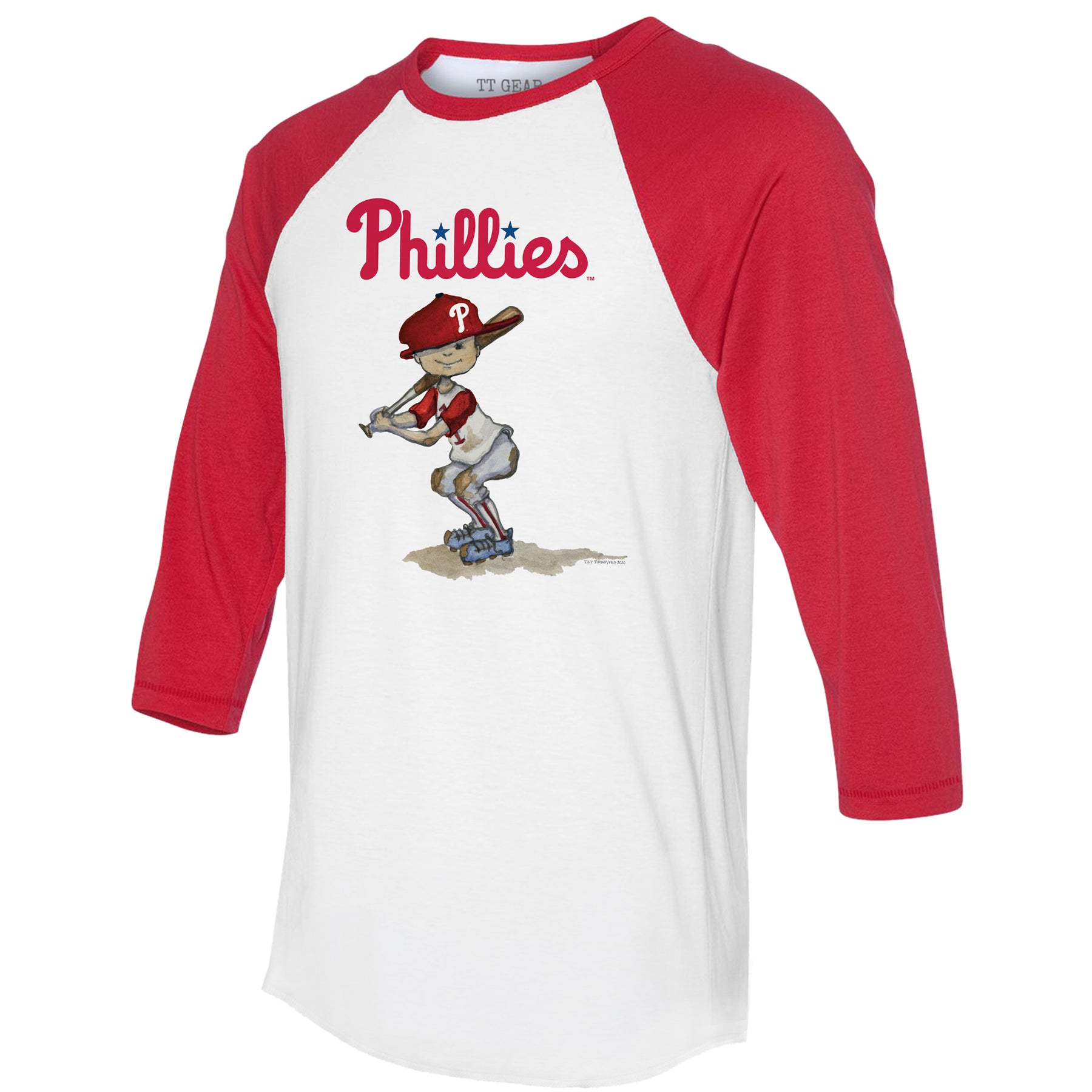 Philadelphia Phillies Slugger 3/4 Red Sleeve Raglan