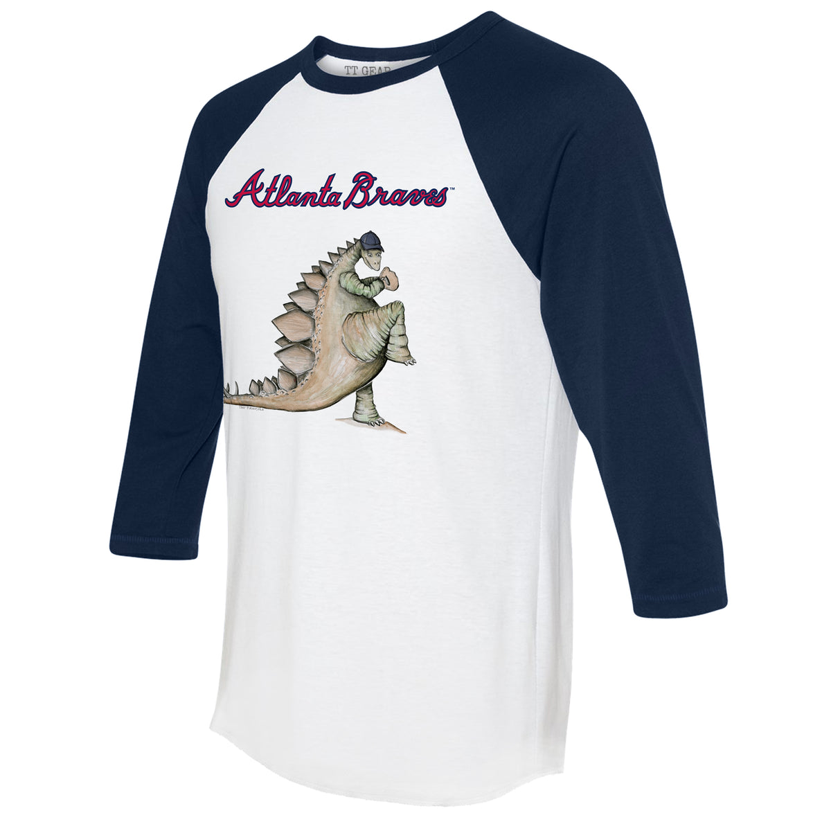 Atlanta Braves Stega 3/4 Navy Blue Sleeve Raglan