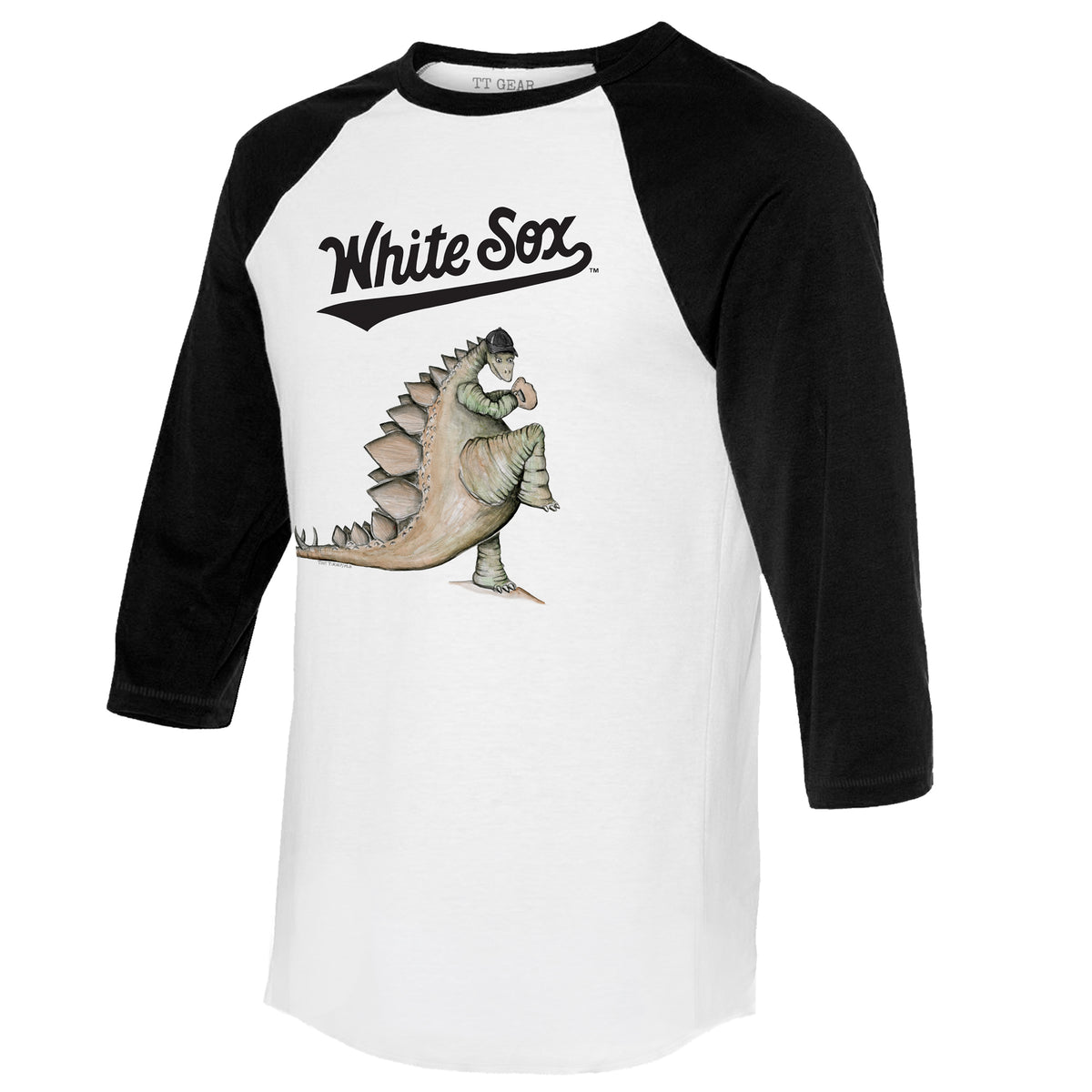 Chicago White Sox Stega 3/4 Black Sleeve Raglan